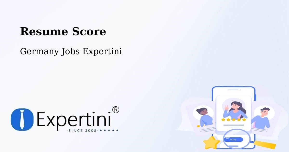 Resume Score & Job Description Match Tool – Planegg - Germany Jobs Expertini